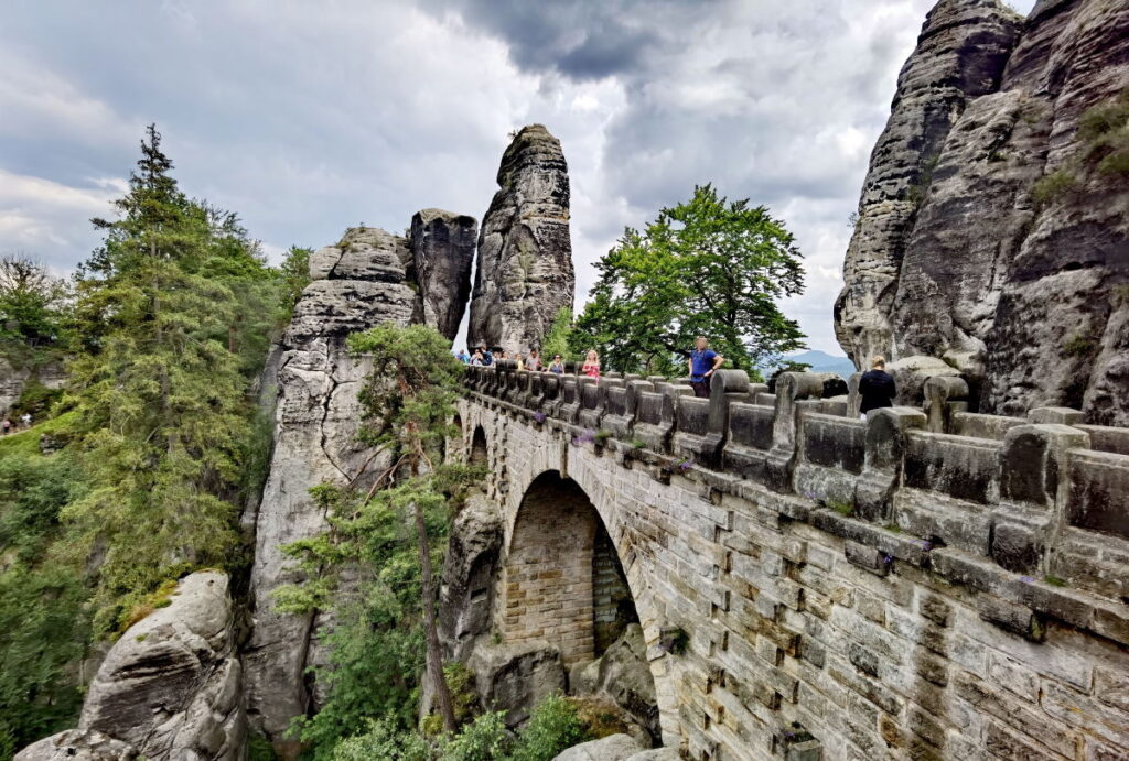 Ausflugsziele Deutschland - die Basteibrücke in der Sächsischen Schweiz